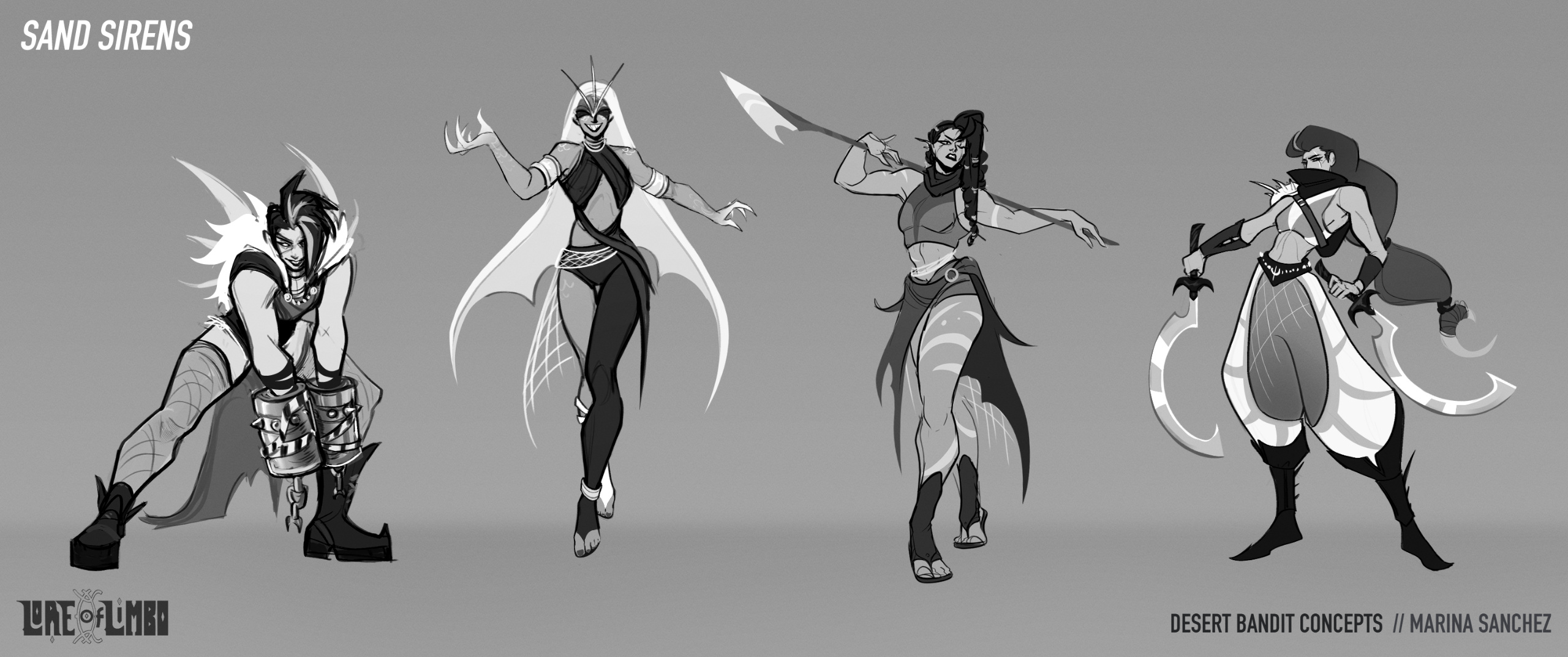 Sand Sirens: Desert Bandit Concepts