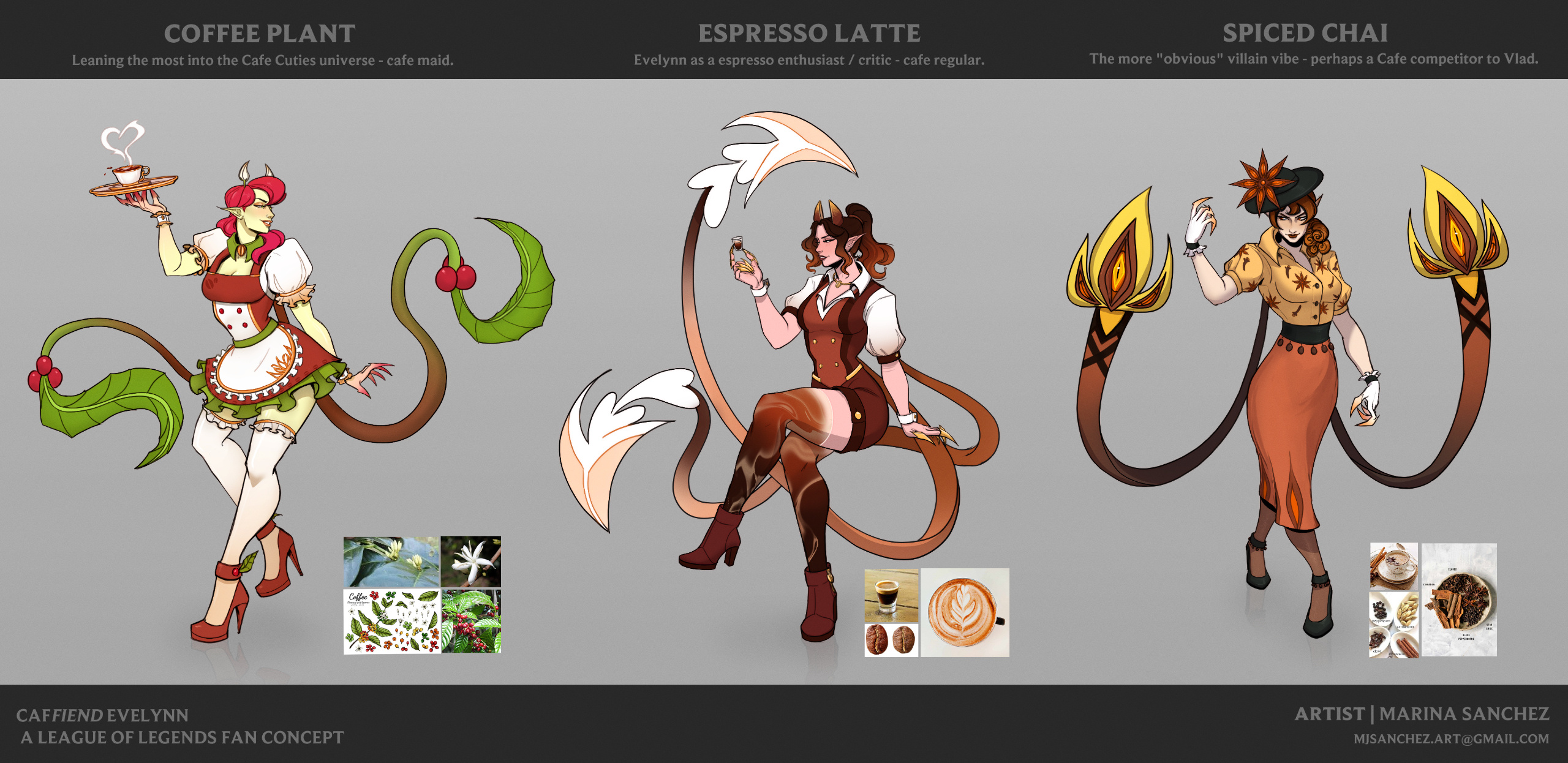 Caffiend Evelynn Concepts